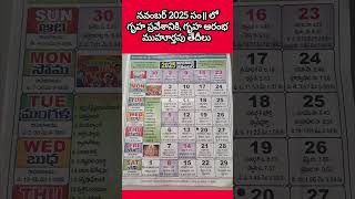 November 2025 Gruhapravesam Muhurtalu Inteluguhousewarming Dates