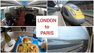 Eurostar London to via underwater tunnel, First class train trip - YouTube