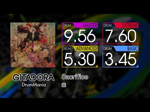 【GITADORA】 Sacrifice (MASTER ~ BASIC) Drum