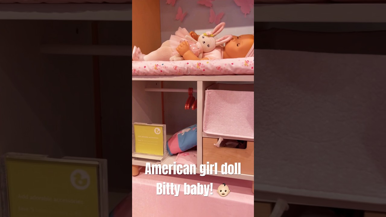 Inside the American Girl Doll store in the Bitty Baby section! 👶🏻🥰 #americangirl #baby