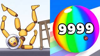 Kick & Break The Ragdoll Games vs Numbers Ball Blend Challenge All Levels Gameplay Android, iOS screenshot 3