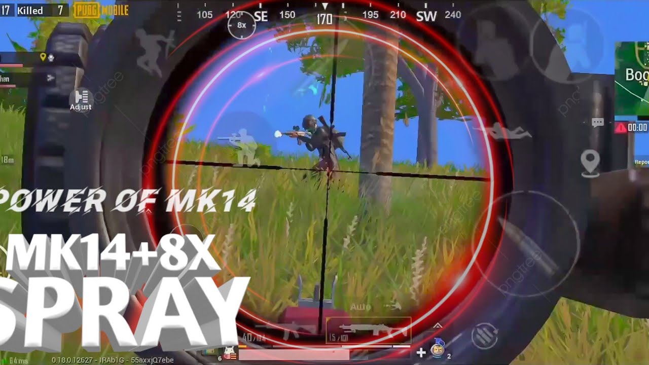 MK14+8X FULL AUTO SPRAY | PUBG MOBILE GAMEPLAY | RUSH GAMEPLAY | REALME 1 MOBILE GAMEPLAY |20-30FPS|