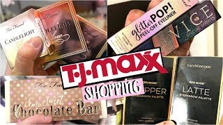 SHOP WITH ME AT TJ MAXX - TOO FACED HIGHLIGHTERS + BAREMINERALS PALETTES!!