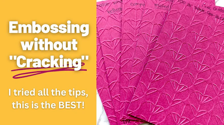 Embossing without 'Cracking' | Which Tips Actually...