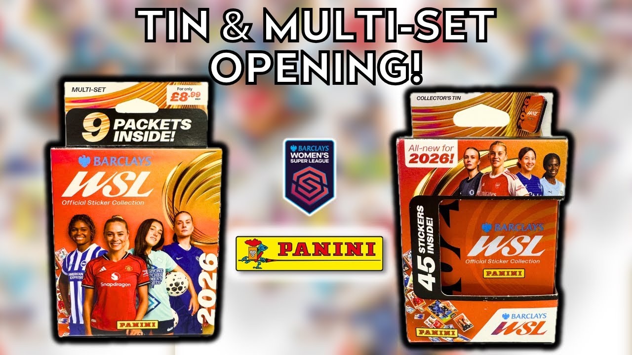 КОЛЛЕКЦИОННАЯ ЖЕСТЯНАЯ КОРОБКА И НАБОРЫ! | НАБОР НАКЛЕЕК PANINI WSL 2026 (18 ШТУК)!