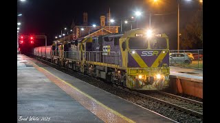 Triple N's on SSR's 9097 empty Piangil Grain at Kangaroo Flat- 3/11/25