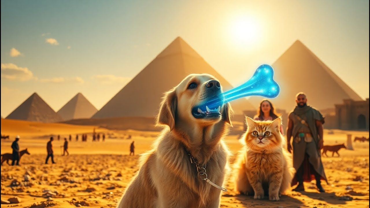 Max's Adventure: Chaos in Ancient Egypt! 🐾⏳ | Mystery of the Holographic Bone (Part 2)