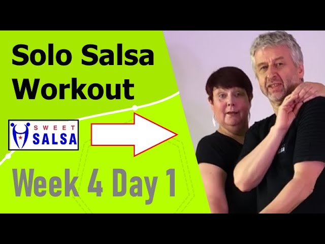 First day of a new week of solo salsa fun with Julia and Steve.
Once again we will build a full salsa routine in daily s