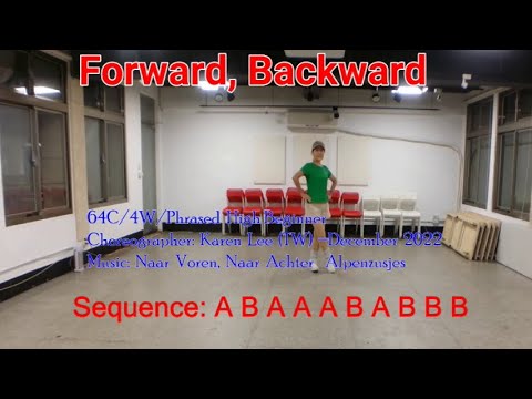 Forward, Backward - High Beginner Line Dance - By Karen Lee(TW) - YouTube