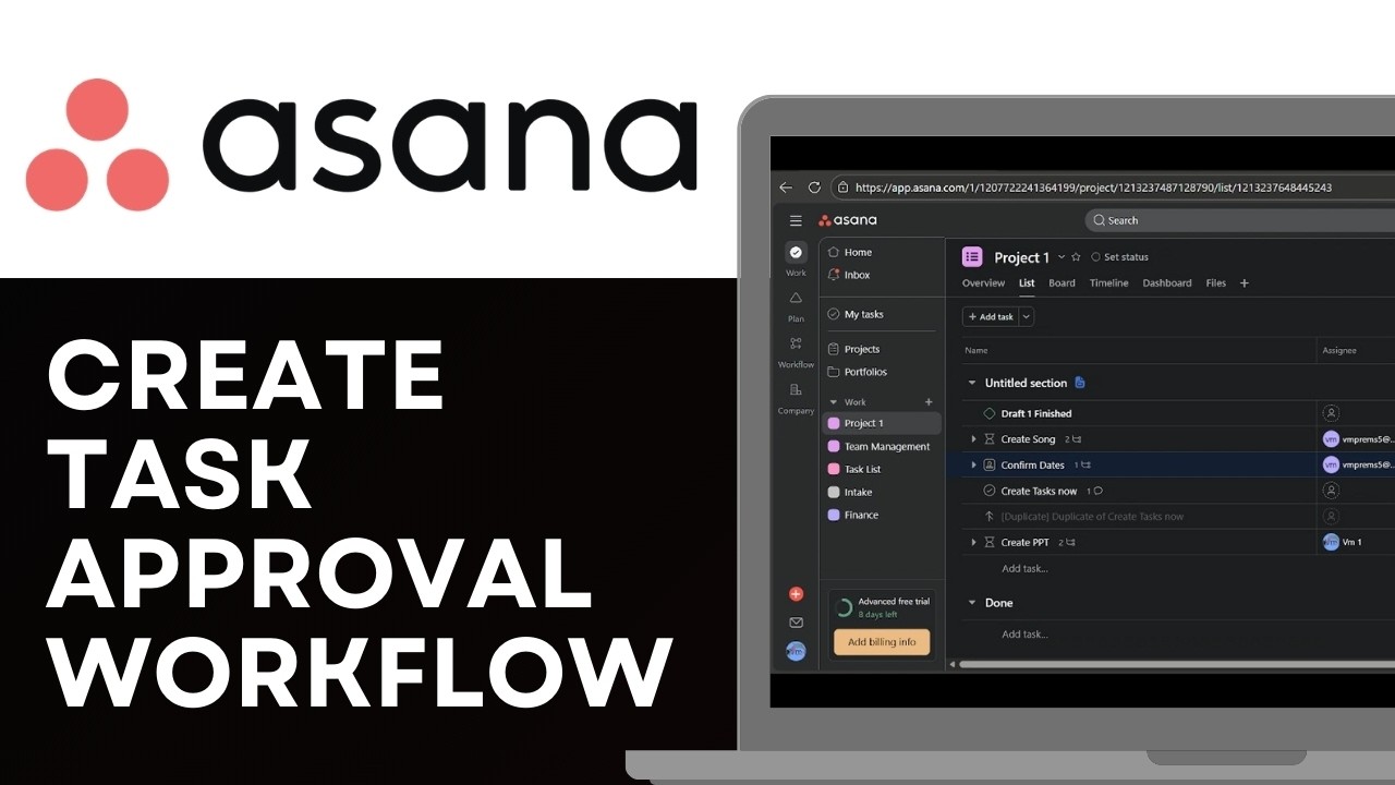 How to Create Task Approval Workflow in Asana 2026 (Set Up Approvals in ...