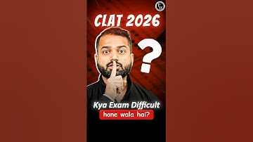 CLAT 2026 Real Exam Clues Hidden in Sample Paper? Must Watch  #CLAT2027 #Shorts