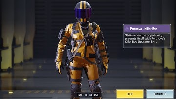 I got PORTNOVA - Killer Bee | Sword and Stinger Draw | #codm #codmobile #callofdutymobile