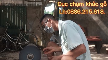 Mài đục chạm điêu khắc gỗ.chia sẻ vd mài đục sắc bén cho ae mới vào nghề.