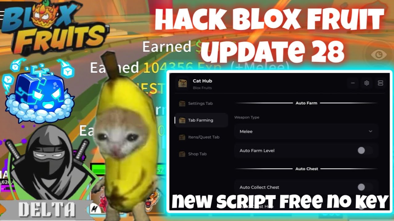 Hack blox fruit update 28 - Script Menu Mới Độc Lạ Farm Level Ngon!