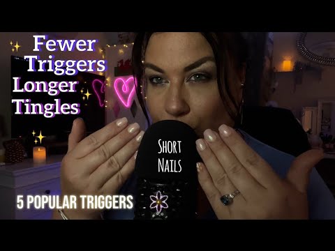 ASMR / 5 Popular Triggers for Longer ✨✨