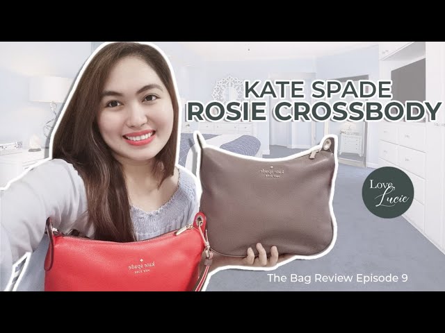 New Kate Spade Rosie Small Crossbody Pebbled Leather Parchment