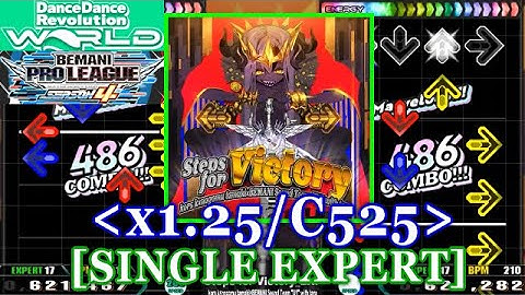 【DDR GP(WORLD)】 Steps for Victory [SINGLE EXPERT] 譜面確認+Clap