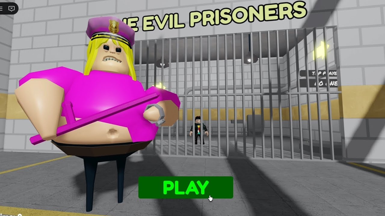 ROBLOX POLICE GIRL PRISON RUN! First Person Obby! roblox gameplay.