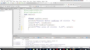 বৃত্তের ক্ষেত্রফল নির্ণয়ের সি প্রোগ্রাম (C program of circle area)