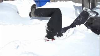 Snow dive fail Laugh