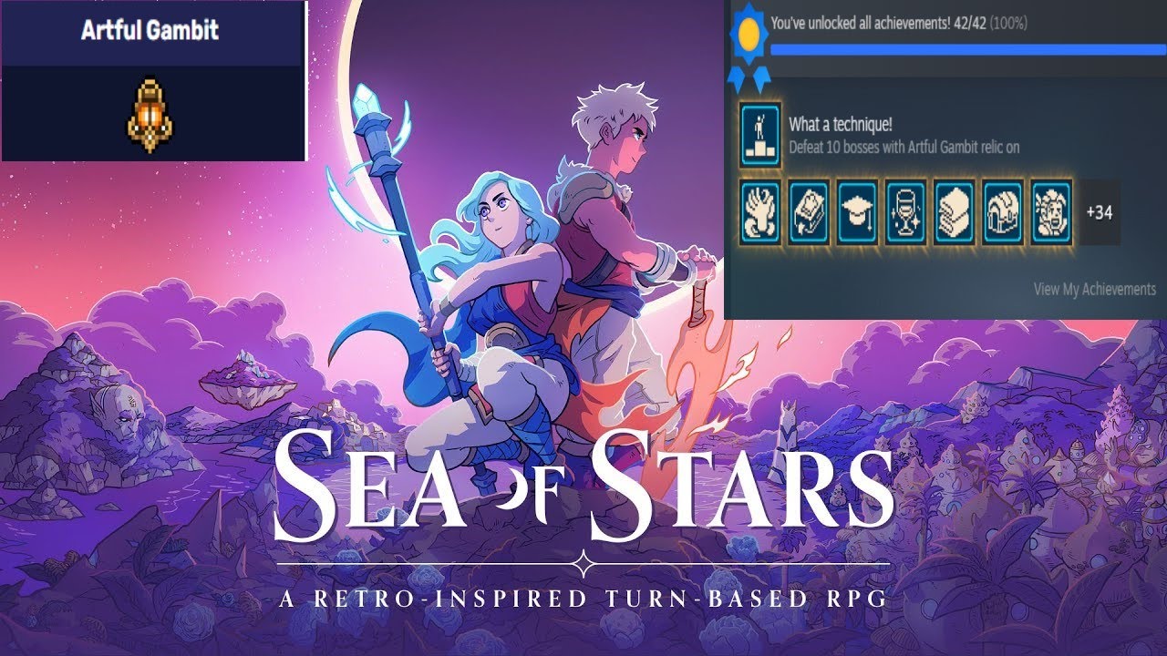 Sea of Stars 100% Completion w/Artful Gambit!