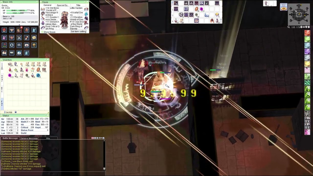 [iRO Chaos] GX Cross Impact  w/ Sealed Evil Sword - Tomb of Honor