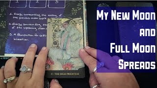 Sharing my New and Full Moon Spreads