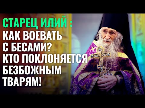 СТАРЕЦ ИЛИЙ: КАК ВОЕВАТЬ С БЕСАМИ? КТО ПОКЛОНЯЕТСЯ БЕЗБОЖНЫМ ТВАРЯМ!