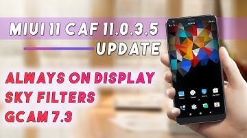 REDMI NOTE 5 PRO MIUI 11.0.3.5 CAF UPDATE | AOD & SKY FILTERS ADDED