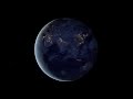 Earth night rotate − Темная сторона Земли