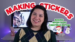 HOW TO MAKE WASHI TAPES | Making Stickers series