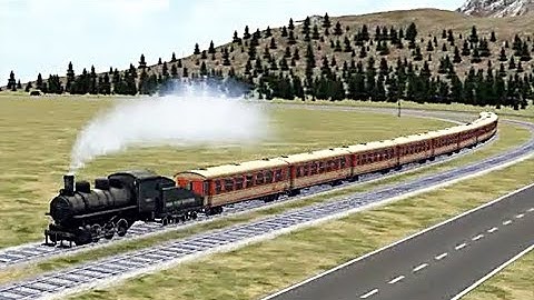 Train Sim - Mountain Pass Using New York Central 0-6-0 - Simulasi Kereta Api