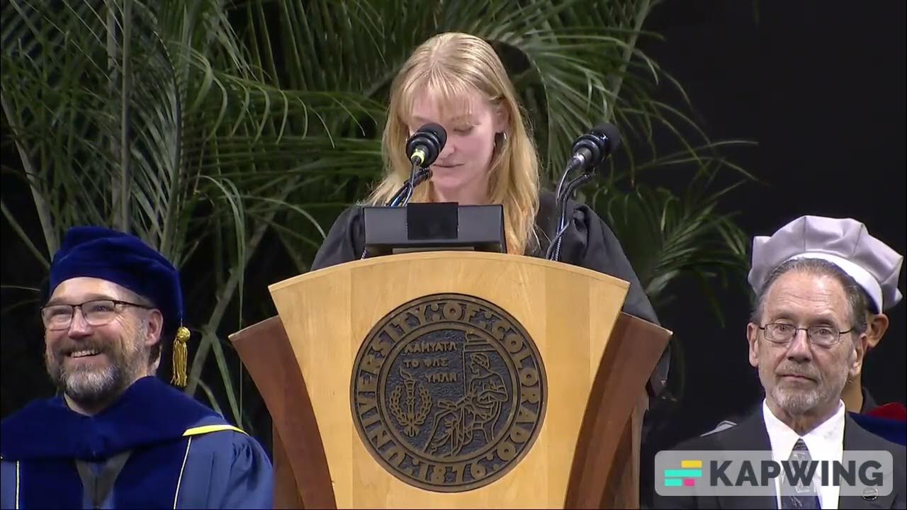 Cu boulder computer science commencement speech 2023 youtube