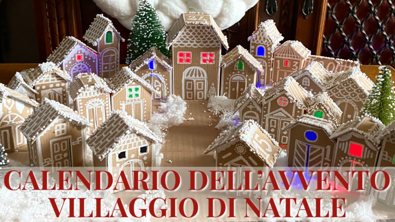 Calendario dell'Avvento : Villaggio di Natale Innevato! (Riciclo Creativo/Natale) Arte per Te