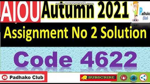 ⏩ AIOU Code 4622 Solved Assignment No.2 Autumn 2021 ||Level: MA Islamic studies