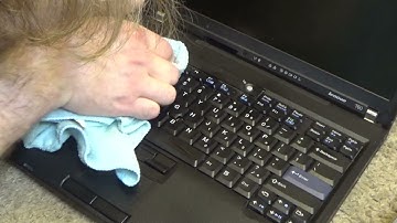 Cleaning an IBM Lenovo T60 Laptop Computer