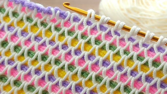 Tunisian Crochet Straw Stitch – A New Stitch pattern! • RaffamusaDesigns