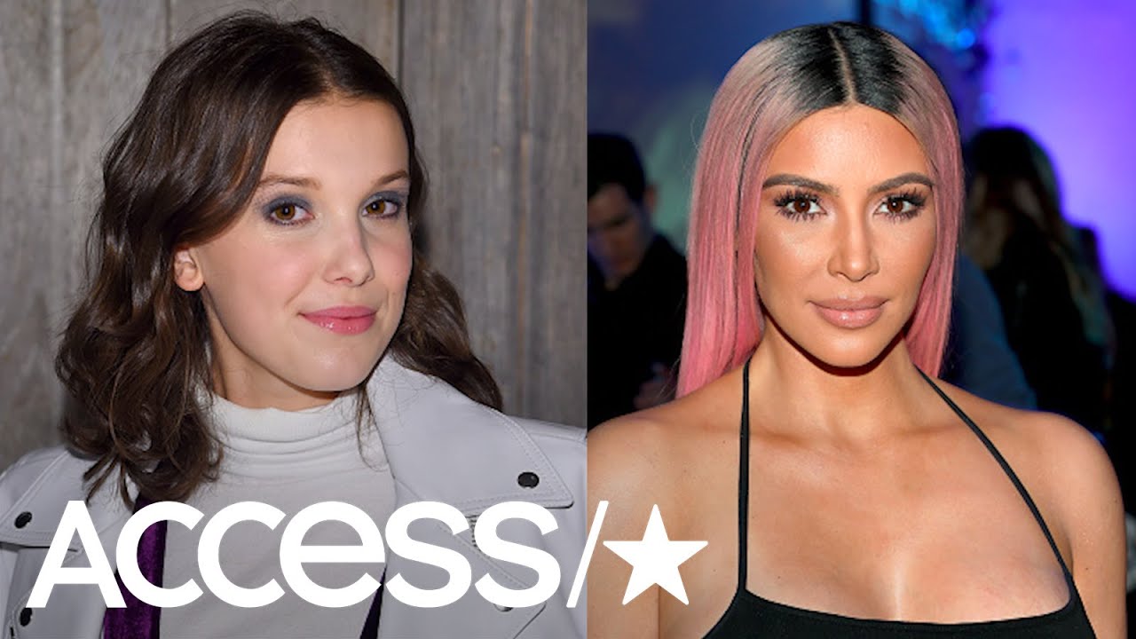 Kim Kardashian & Millie Bobby Brown Finally Meet See Their Cute