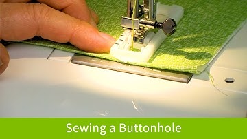 How to Sew a Buttonhole on the Baby Lock Zest