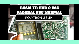 TV POLYTRON U SLIM FLYBACK TIDAK NYEMBUR PSU NORMAL