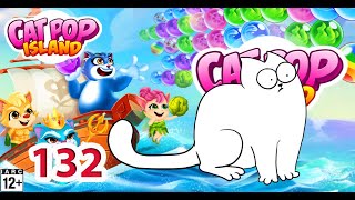 Bubble shooter deluxe lv 132 catpop island screenshot 2