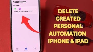 How To Delete Created Personal Automation On iPhone And iPad ! iOS 13,14,15,16,17