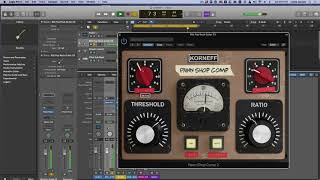 Compression Release Time settings on different instruments and across an entire mix.