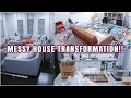 COMPLETE DISASTER CLEANING | MESSY HOUSE TRANSFORMATION | REAL LIFE MESS