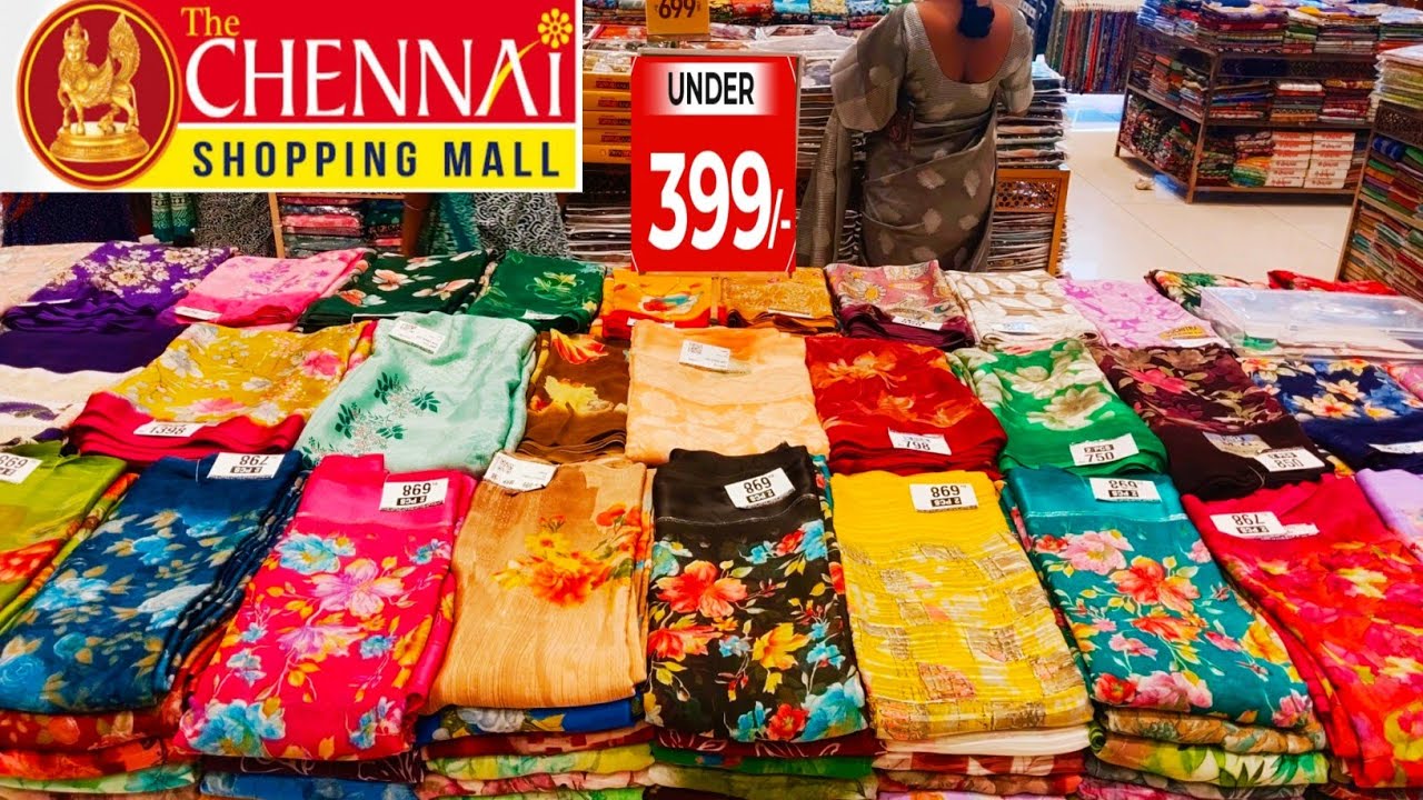 👌 చెన్నై షాపింగ్ మాల్ లేటెస్ట్ సారీ కలెక్షన్స్ ఫాన్సీ ,పట్టు సారీ కలెక్షన్స్ Chennai shopping mall!!
