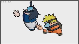 NARUTO vs SASUKE - AMONG US CUP SONG #3 AMONG US ANIMATION