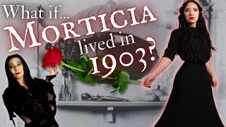 I made an Edwardian Morticia Addams costume | a Gothic Gibson Girl skirt for historical Halloween