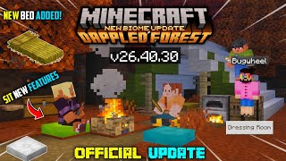 Minecraft 26.40.30 Version Released | Minecraft 26.40.30 Straw Bed, Cushion, Camp, New Forest Added! screenshot 5