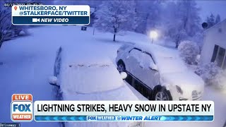 Watch: Thundersnow Caught On Camera In Whitesboro, New York