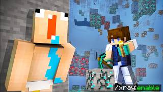 Secretly X-RAYING On a KIDS Minecraft SMP..